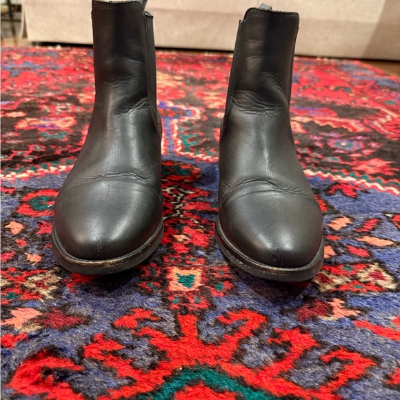 Black Leather Women’s Chelsea Boots - Picture 3 of 6